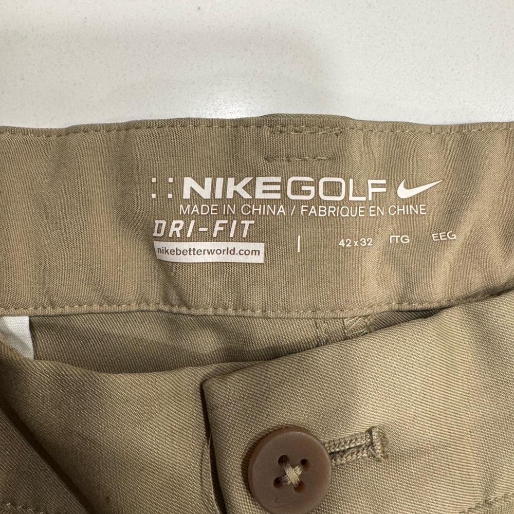 Nike Golf Dri-Fit Tan Trousers - Picture 7 of 11